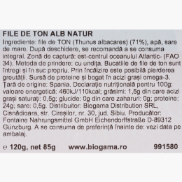 File de ton alb natur 120g