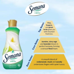 Balsam de rufe superconcentrat Extra fresh, Clear breeze, 75 spălări, 1.5l