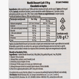 Ciocolată de menaj cu lapte 170g