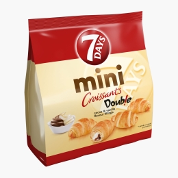 Mini Croissants Double cu cremă de cacao și vanilie 185g