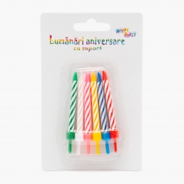 Lumânări aniversare cu suport