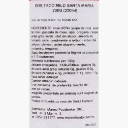 Sos taco mild 230g
