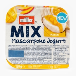 Iaurt mix mascarpone mango 130g