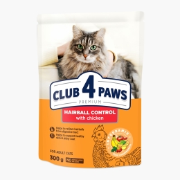 Hrană uscată completă pentru pisici Hairball Control, cu pui, 300g