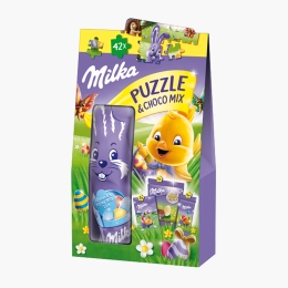 Mix ciocolată și puzzle Paște 124g