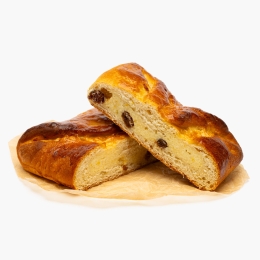 Poale-n brâu cu multă brânză dulce și stafide 200g