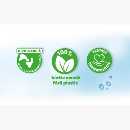 Hârtie igienică umedă Moisturising, 74 buc