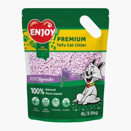 Așternut igienic pentru litieră Tofu lavandă, 6l (2.5kg)
