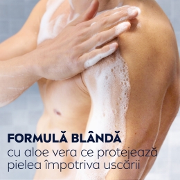 Gel de duș bărbați Deep Clean, 3 în 1, pentru corp, față și păr 0.5l