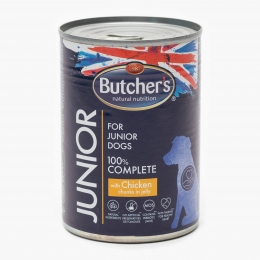 Hrană umedă pentru câini junior, 400g, pui
