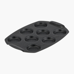 Formă de copt pentru Mini Quiche PerfectBake din aluminiu reciclat, 21x29cm, înveliș antiaderent