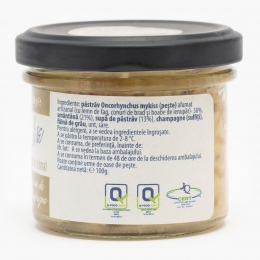 Păstrăv afumat cu sos de champagne Gourmandisse 100g