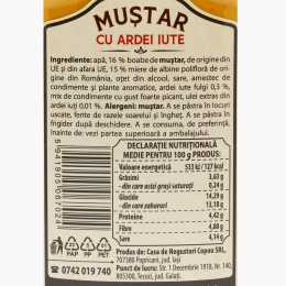 Muștar cu miere și ardei iute 480g