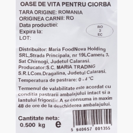 Oase de vită pentru ciorbă, 500g
