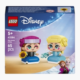 Regatul de gheață - Miniprințesele Anna și Elsa, 43284 Disney, 65 piese, +5 ani