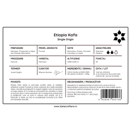 Beandrops Etiopia Kafa 250g cafea de specialitate boabe