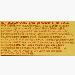 Porridge cu fulgi de ovăz eco Carrot Cake 400g