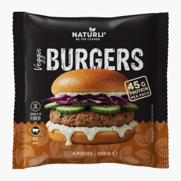 Burger vegan, 4 buc, 320g