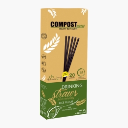 Set paie pentru băuturi, din făină de orez 20 buc