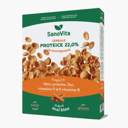 Cereale proteice cu scorțișoară, fără zahăr adăugat 250g