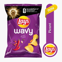 Chipsuri ondulate din cartofi cu piri piri, Wavy 115g