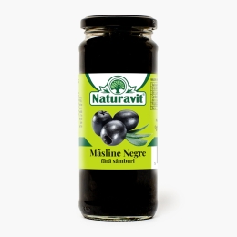 Măsline negre fără sâmburi 330g