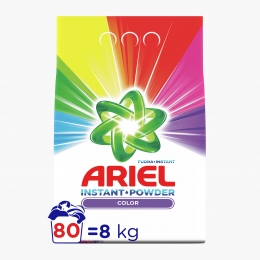 Detergent de rufe pudră automat Instant Color 80 spălări, 8kg