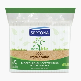 Bețișoare igienice din bumbac Ecolife, 100 buc