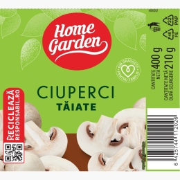 Ciuperci tăiate 400g