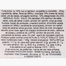 Turtă dulce învelită în ciocolată neagră Burggraf 200g