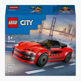 Mașină sport roșie, 60448 City, 109 piese, +5 ani