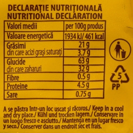 Biscuiți Crunchy cu cacao 168g