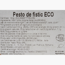 Pesto de fistic de Bronte din Sicilia, eco, 150g