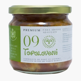 Sarmale de post cu ciuperci învelite în foi de varză murată 370g