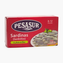 Sardine mici (sardinillas) în ulei de măsline 120g
