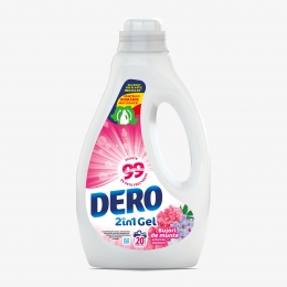 Detergent lichid 2în1 Gel „Bujori de munte” 20 spălări 1l