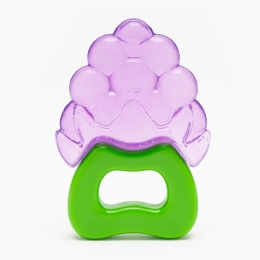 Inel dentiție strugure cu mâner, +3 luni 