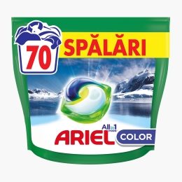Detergent de rufe capsule All in One Pods Arctic Edition Color, 70 spălări, 70 buc