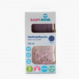 Biberon cu gât larg 0-24 luni, 150ml
