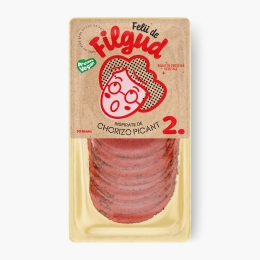 Chorizo vegetal picant 90g