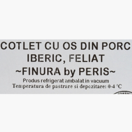 Cotlet cu os feliat din porc Iberic 250g