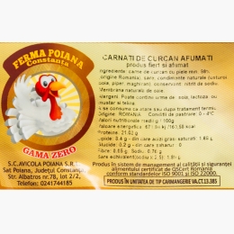 Cârnați de curcan afumați 400g