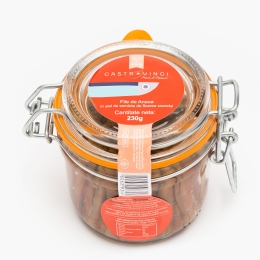 File de anșoa în ulei de semințe de floarea-soarelui 230g