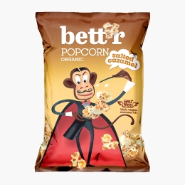 Popcorn eco cu caramel sărat 60g