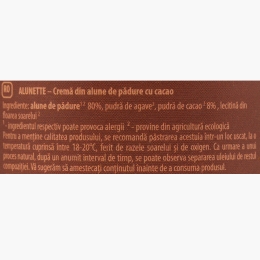 Cremă eco din alune de pădure cu cacao Alunette 200g