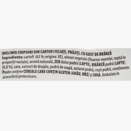 Chipsuri din cartofi cu gust de sos de brânză 125g