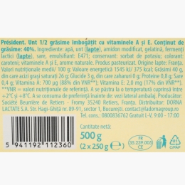Pachet unt nesărat 40% grăsime, 2x250g