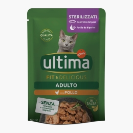 Hrană umedă pentru pisici sterilizate, cu pui, 85g