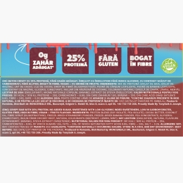Baton crispy cu aromă de fructe, 25% proteină, fără zahăr adăugat, 40g