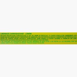 Limonadă carbogazoasă cu lămâie 330ml
